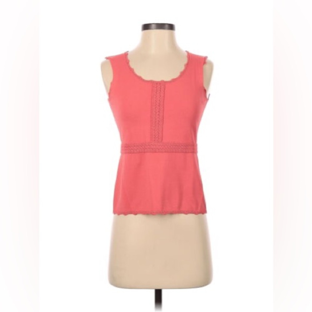 Doncaster collection-Salmon‎ pink tank top flowy bottom Sz Large